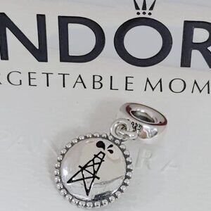 Pandora Texas Oil Rig Exclusive Dangle Charm Pendant S925 Silver with box